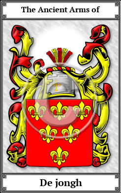 De jongh Family Crest Download (JPG)  Book Plated - 150 DPI